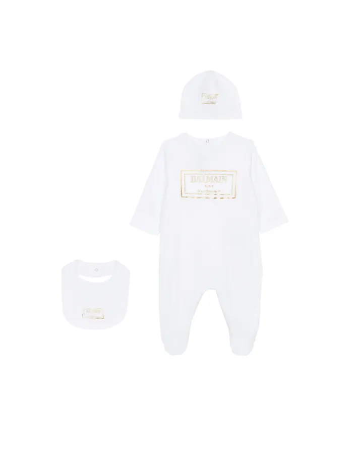 3piece Set White Kids Balmain