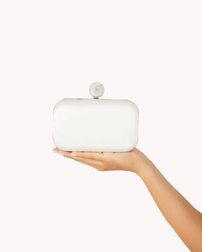 Accessories Billini Bags HANNA CLUTCH BAG WHITE SATIN