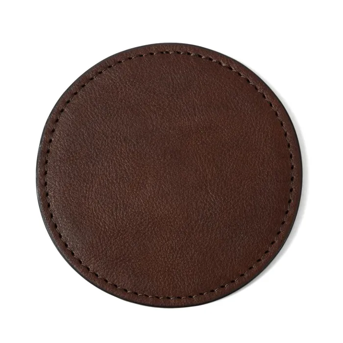 Accessories Men Billy Reid Leather Coaster Set Seven Hills Chocolate