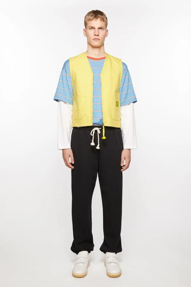 Acne Studios Canvas Vest Jacket Dusty Yellow Men Outerwear