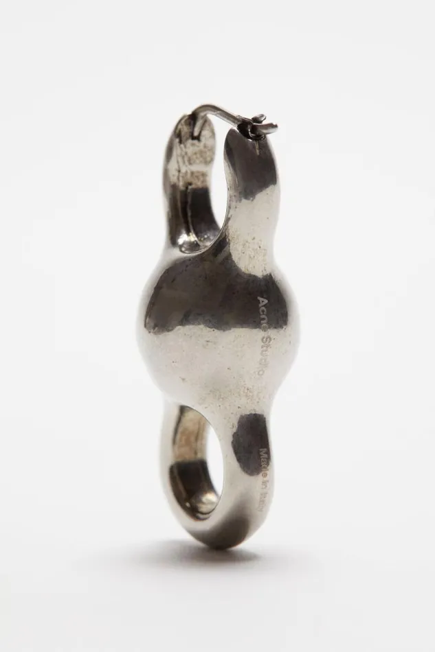 Acne Studios Chain Earrings Antique Silver Men Jewellery Acne Studios Chain Earrings Antique Silver Men Jewellery