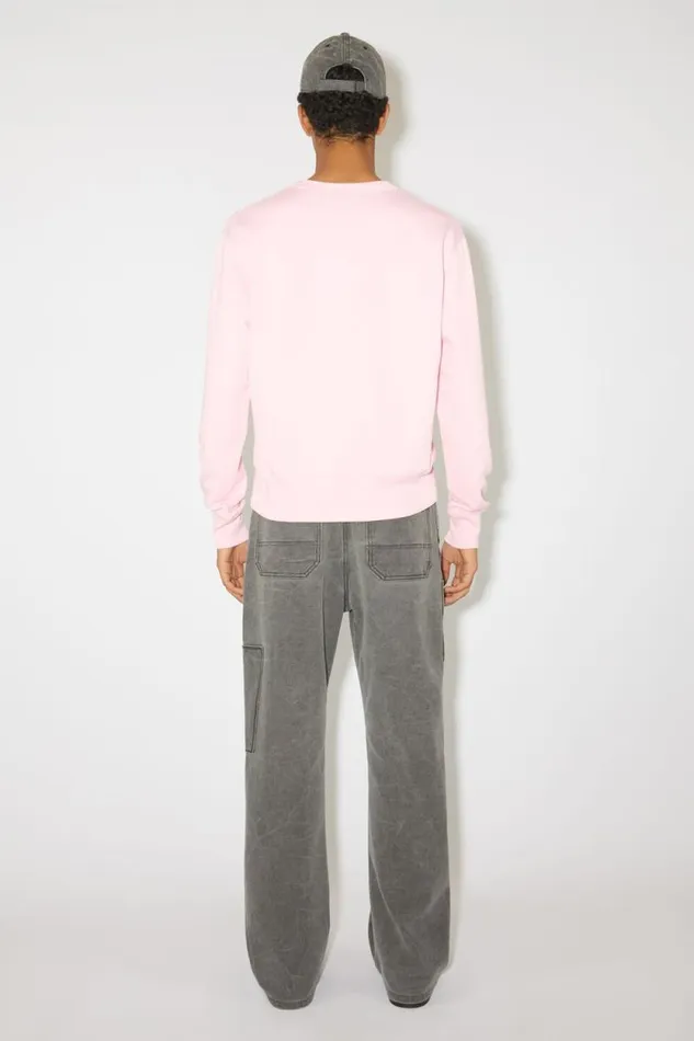Acne Studios Crew Neck Sweater 8211 Regular Fit Light Pink Men Sweatshirts Acne Studios Crew Neck Sweater 8211 Regular Fit Light Pink Men Sweatshirts