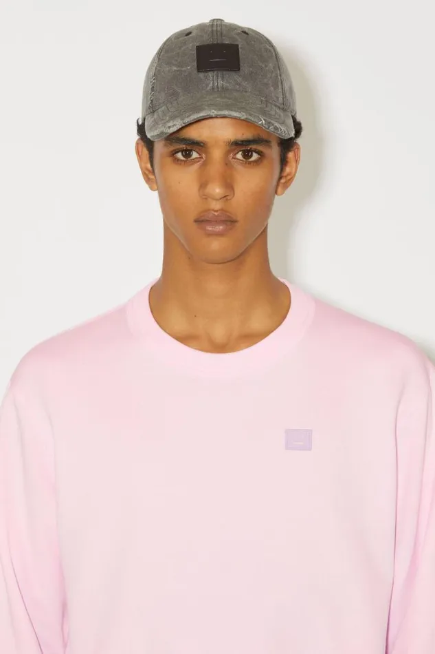 Acne Studios Crew Neck Sweater 8211 Regular Fit Light Pink Men Sweatshirts Acne Studios Crew Neck Sweater 8211 Regular Fit Light Pink Men Sweatshirts