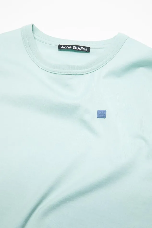 Acne Studios Crew Neck Tshirt 8211 Fitted Fit Dusty Blue Women Tshirts Acne Studios Crew Neck Tshirt 8211 Fitted Fit Dusty Blue Women Tshirts