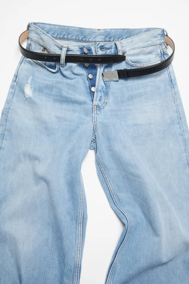 Acne Studios Engraved Logo Leather Belt Black Men Belts Acne Studios Engraved Logo Leather Belt Black Men Belts