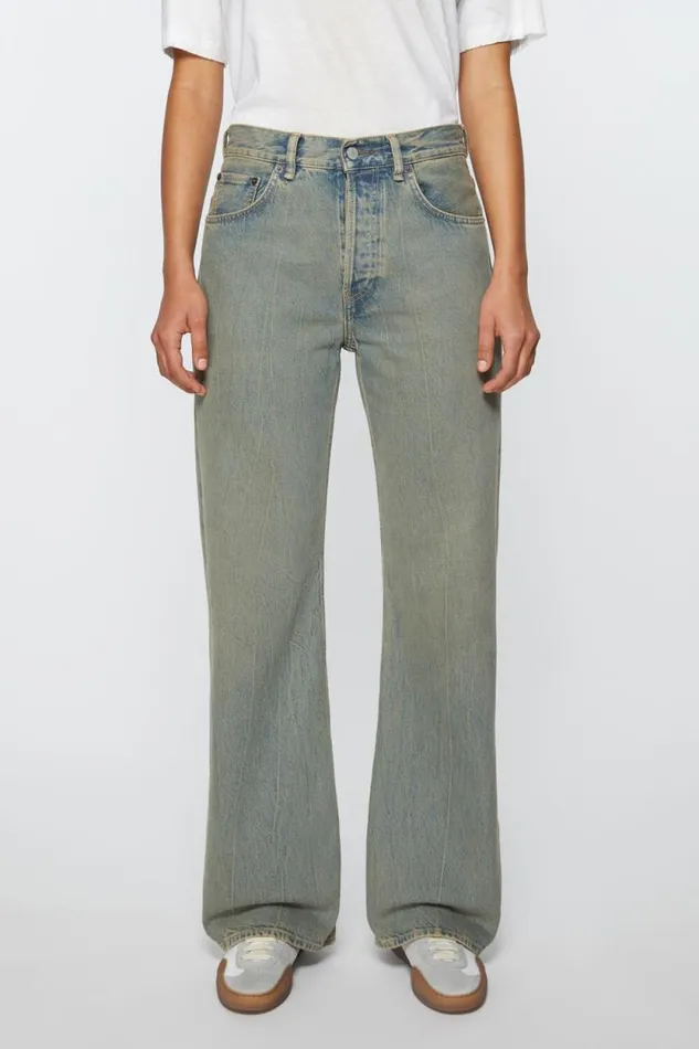 Acne Studios Loose Fit Jeans 8211 2021F Bluebeige Women Jeans