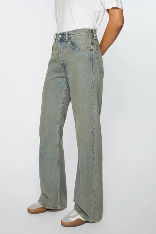 Acne Studios Loose Fit Jeans 8211 2021F Bluebeige Women Jeans Acne Studios Loose Fit Jeans 8211 2021F Bluebeige Women Jeans