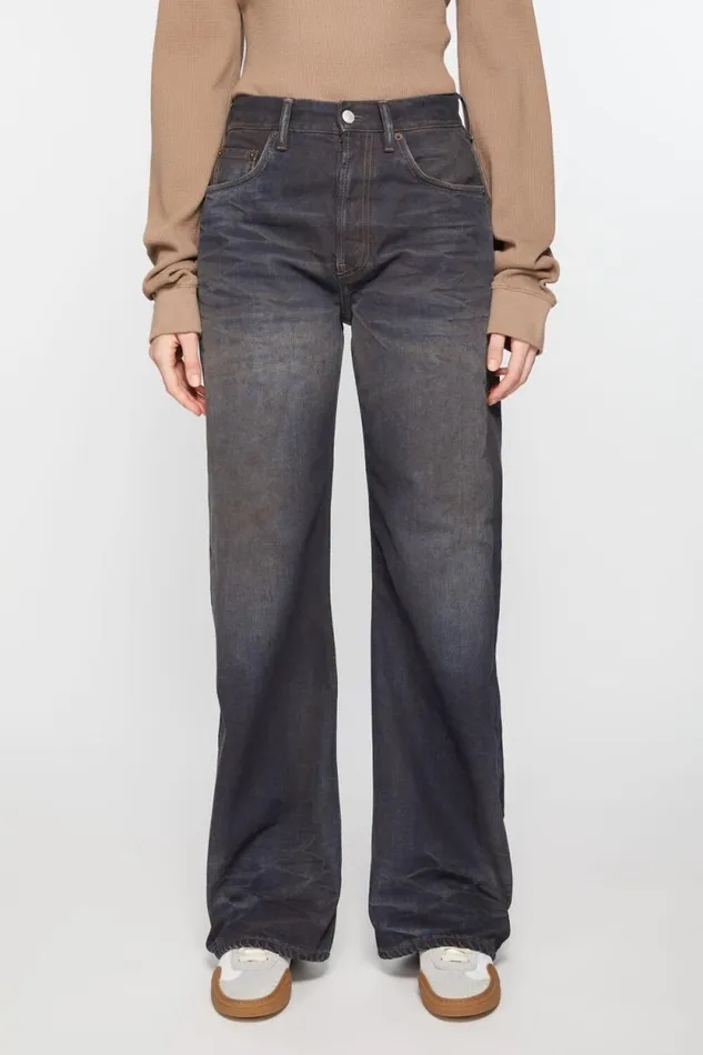 Acne Studios Loose Fit Jeans 8211 2021F Dark Blue Women Jeans