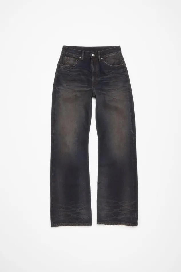 Acne Studios Loose Fit Jeans 8211 2021F Dark Blue Women Jeans Acne Studios Loose Fit Jeans 8211 2021F Dark Blue Women Jeans