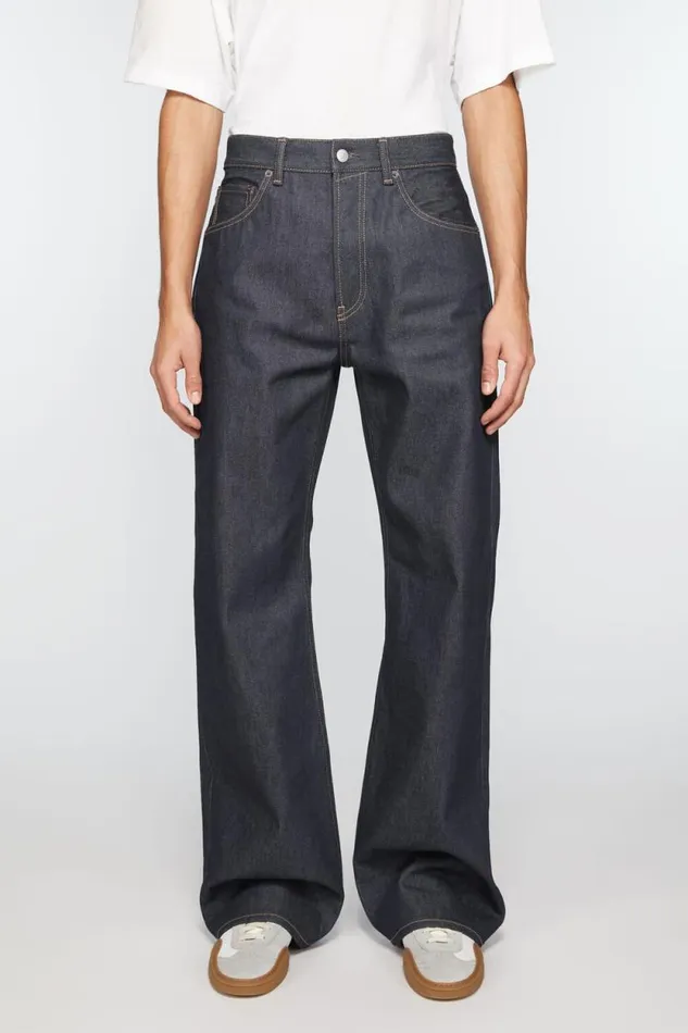 Acne Studios Loose Fit Jeans 8211 2021M Indigo Blue Men Jeans