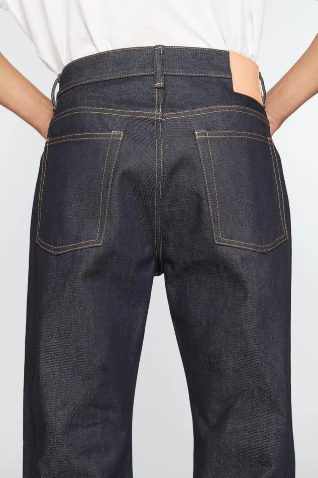 Acne Studios Loose Fit Jeans 8211 2021M Indigo Blue Men Jeans Acne Studios Loose Fit Jeans 8211 2021M Indigo Blue Men Jeans