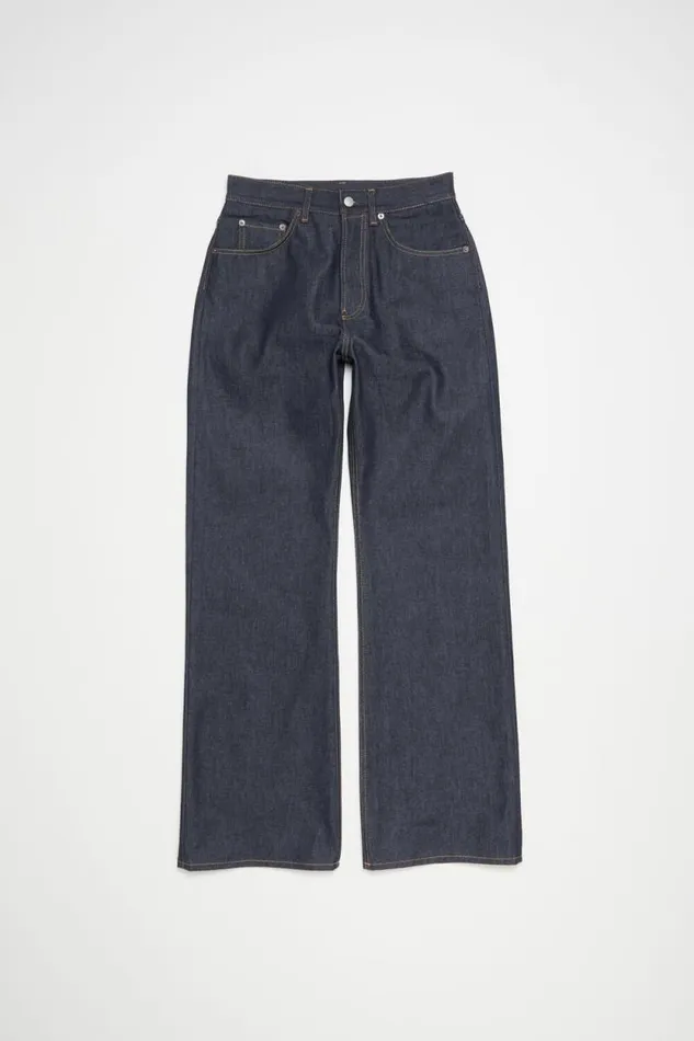 Acne Studios Loose Fit Jeans 8211 2021M Indigo Blue Men Jeans Acne Studios Loose Fit Jeans 8211 2021M Indigo Blue Men Jeans