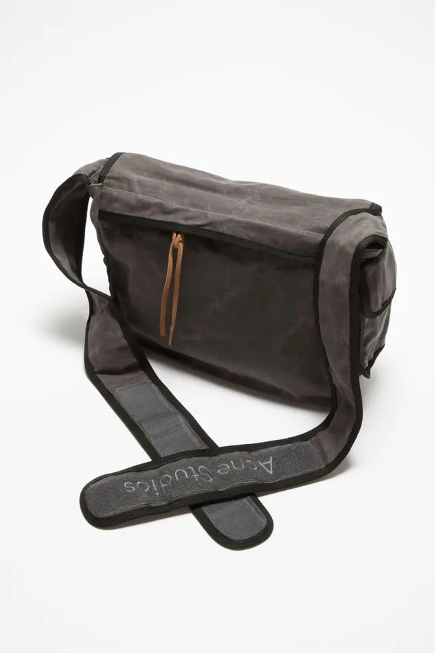 Acne Studios Messenger Bag Greyblack Men Bags Acne Studios Messenger Bag Greyblack Men Bags