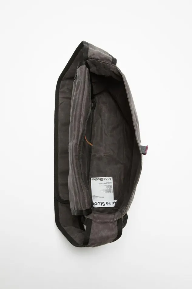 Acne Studios Messenger Bag Greyblack Men Bags Acne Studios Messenger Bag Greyblack Men Bags