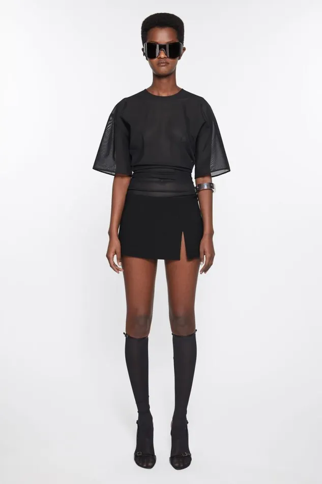 Acne Studios Mini Skirt Black Women Skirts