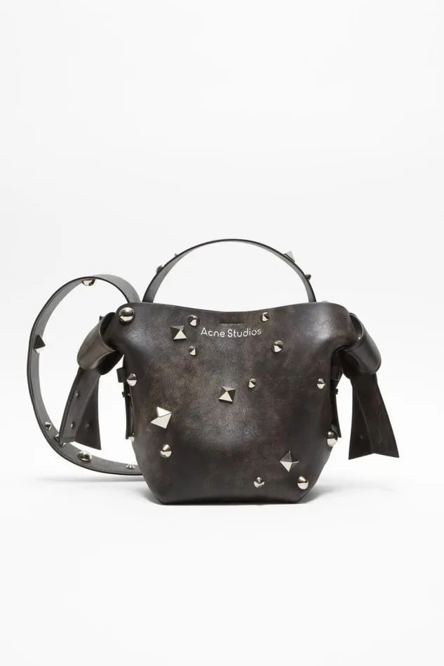 Acne Studios Musubi Mini Tote Dark Brown Women Bags