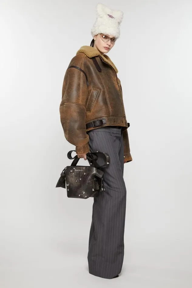 Acne Studios Musubi Mini Tote Dark Brown Women Bags Acne Studios Musubi Mini Tote Dark Brown Women Bags