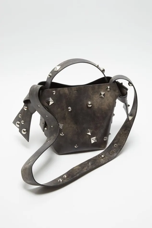 Acne Studios Musubi Mini Tote Dark Brown Women Bags Acne Studios Musubi Mini Tote Dark Brown Women Bags