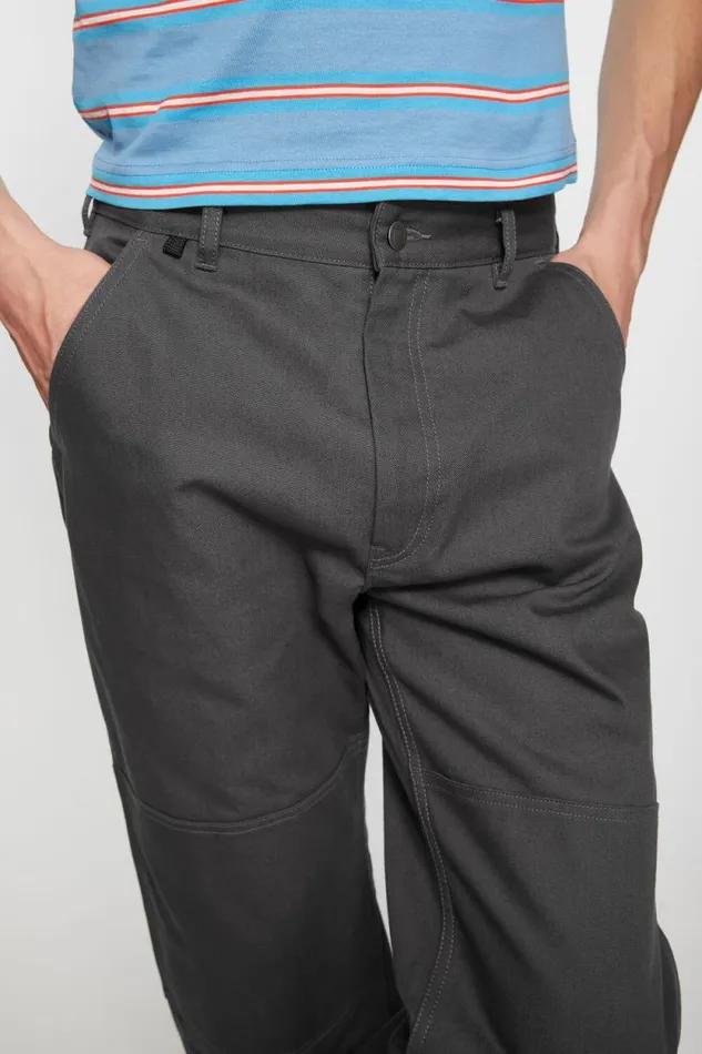 Acne Studios Patch Canvas Trousers Dark Grey Men Trousers Acne Studios Patch Canvas Trousers Dark Grey Men Trousers