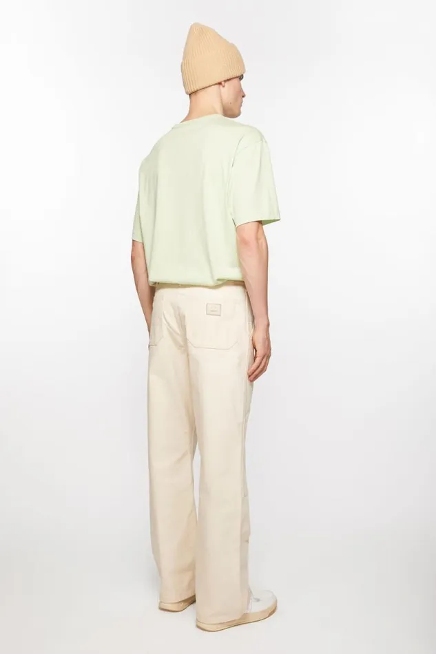 Acne Studios Patch Canvas Trousers Oatmeal Melange Women Trousers Acne Studios Patch Canvas Trousers Oatmeal Melange Women Trousers