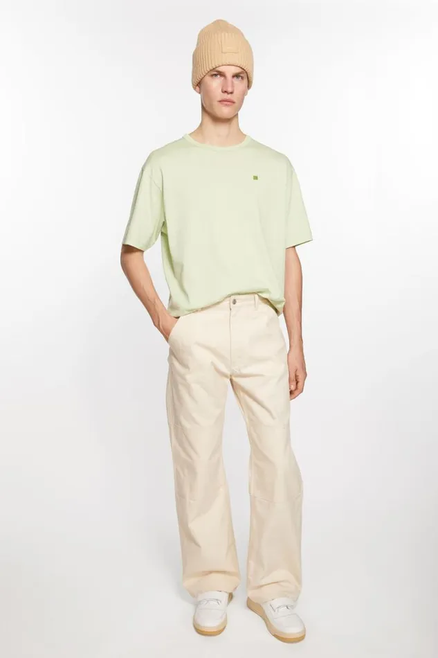 Acne Studios Patch Canvas Trousers Oatmeal Melange Women Trousers Acne Studios Patch Canvas Trousers Oatmeal Melange Women Trousers