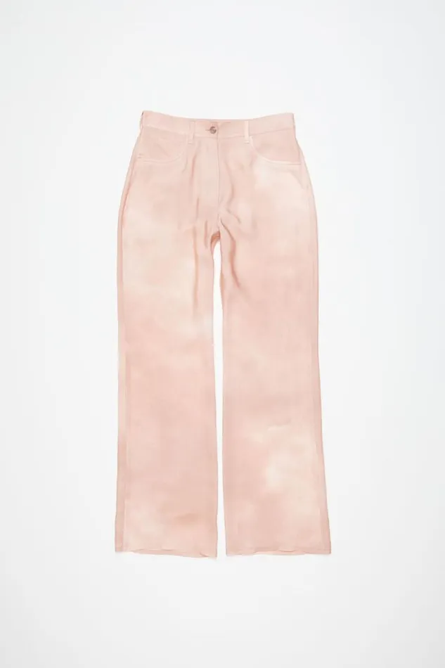 Acne Studios Printed Trousers Pale Pink Women Trousers Acne Studios Printed Trousers Pale Pink Women Trousers