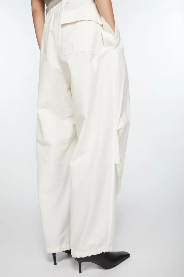 Acne Studios Relaxed Fit Trousers White Women Trousers Acne Studios Relaxed Fit Trousers White Women Trousers