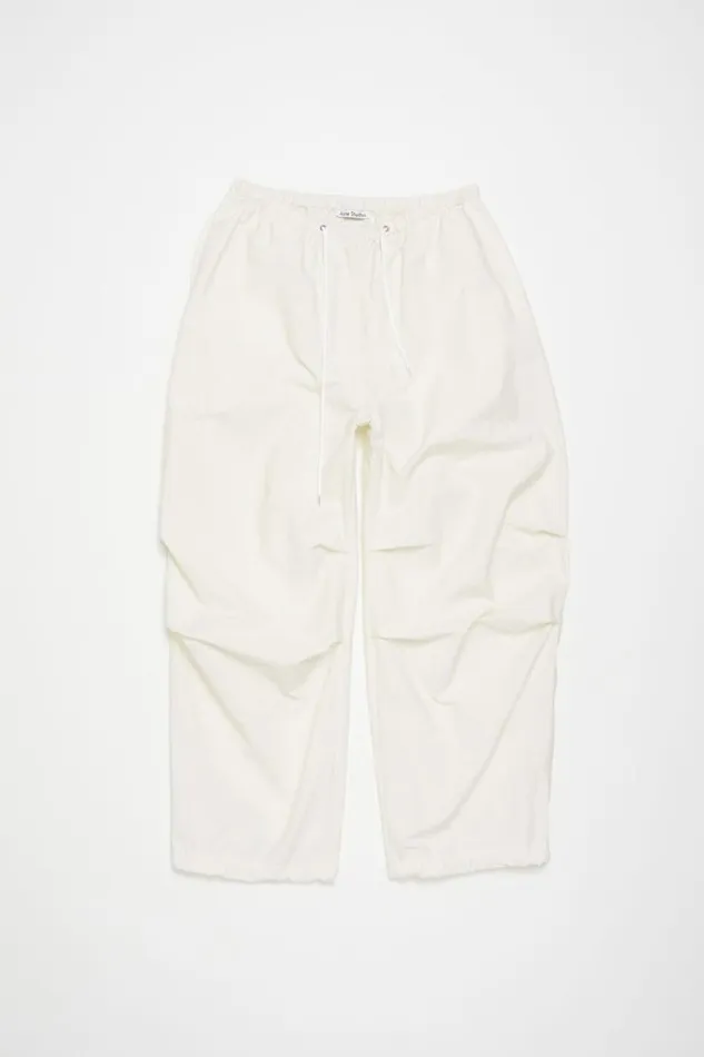 Acne Studios Relaxed Fit Trousers White Women Trousers Acne Studios Relaxed Fit Trousers White Women Trousers