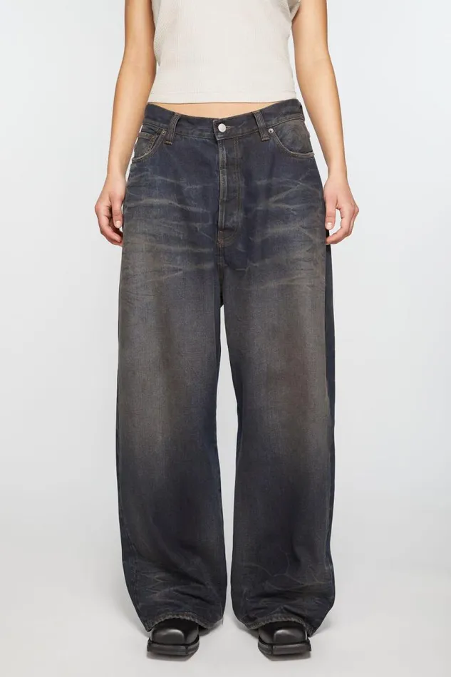 Acne Studios Super Baggy Fit Jeans 8211 2023F Dark Blue Women Jeans