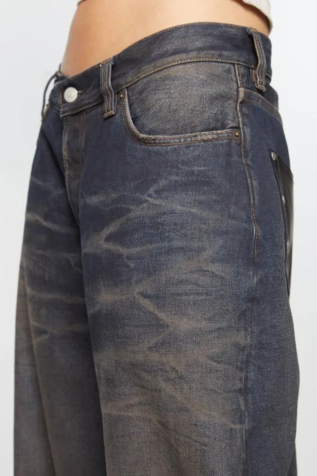 Acne Studios Super Baggy Fit Jeans 8211 2023F Dark Blue Women Jeans Acne Studios Super Baggy Fit Jeans 8211 2023F Dark Blue Women Jeans