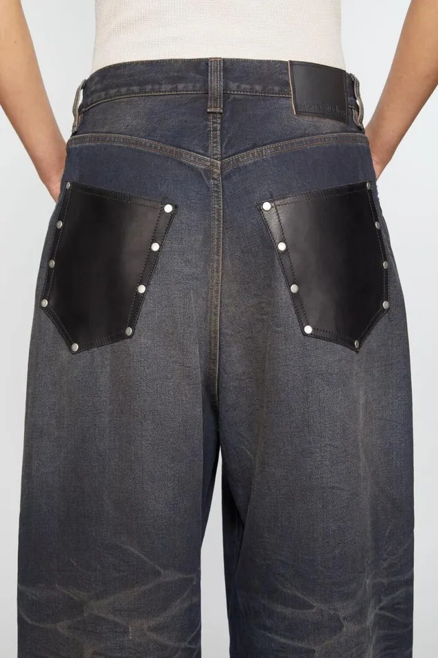 Acne Studios Super Baggy Fit Jeans 8211 2023F Dark Blue Women Jeans Acne Studios Super Baggy Fit Jeans 8211 2023F Dark Blue Women Jeans