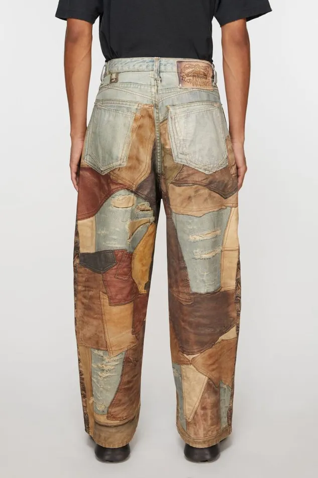 Acne Studios Super Baggy Fit Trousers 2023M Bluebrown Men Jeans Acne Studios Super Baggy Fit Trousers 2023M Bluebrown Men Jeans