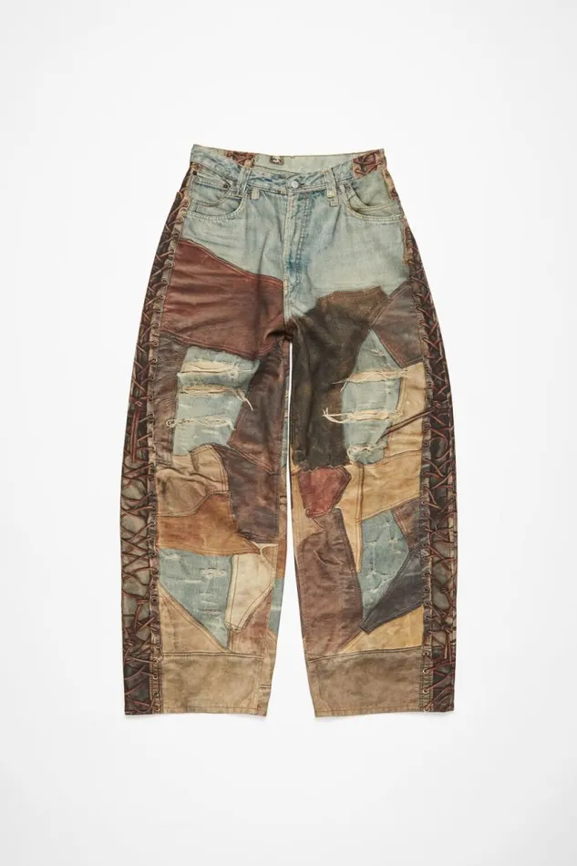 Acne Studios Super Baggy Fit Trousers 2023M Bluebrown Men Jeans Acne Studios Super Baggy Fit Trousers 2023M Bluebrown Men Jeans
