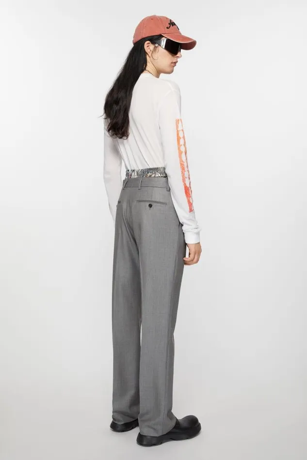 Acne Studios Tailored Trousers Vintage Grey Melange Men Trousers Acne Studios Tailored Trousers Vintage Grey Melange Men Trousers