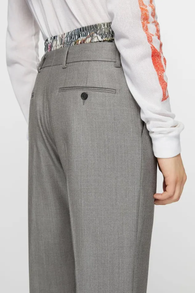 Acne Studios Tailored Trousers Vintage Grey Melange Men Trousers Acne Studios Tailored Trousers Vintage Grey Melange Men Trousers
