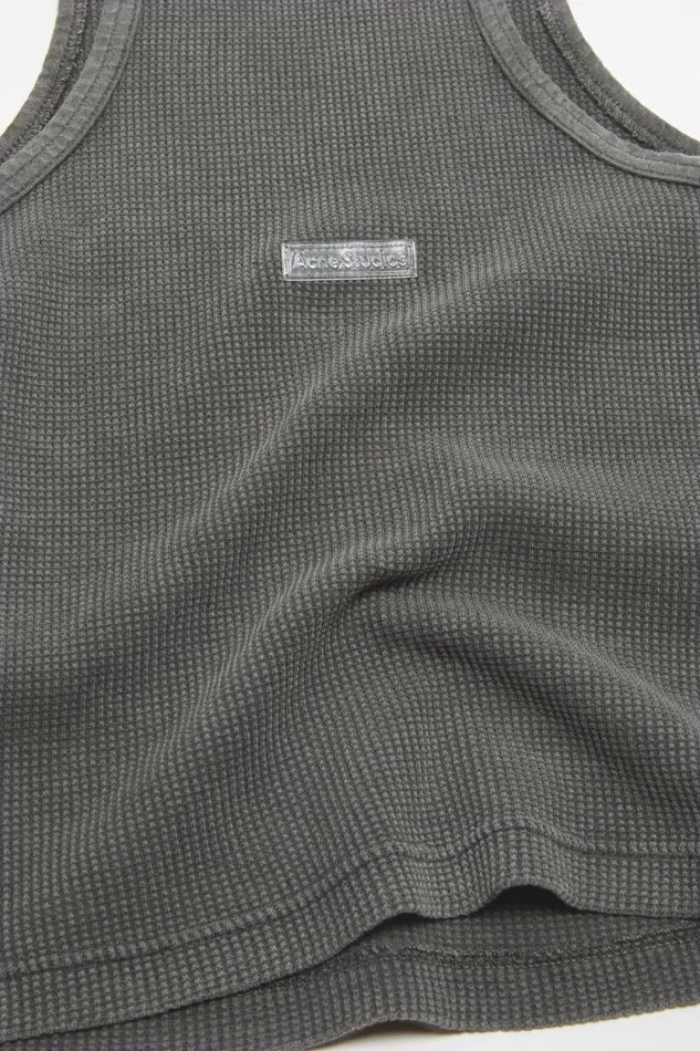 Acne Studios Tank Top 8211 Fitted Unisex Fit Faded Grey Women Tshirts Acne Studios Tank Top 8211 Fitted Unisex Fit Faded Grey Women Tshirts