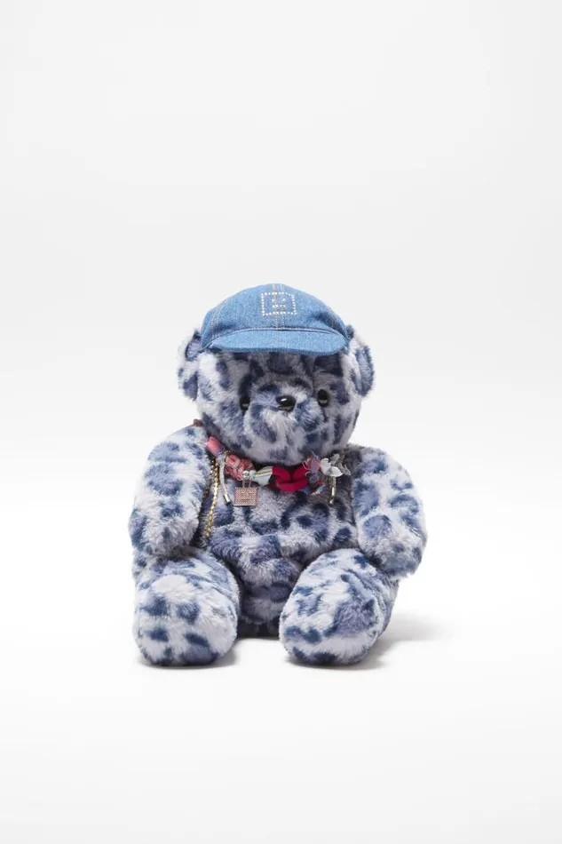 Acne Studios Teddy Backpack Blue Women Face Collection