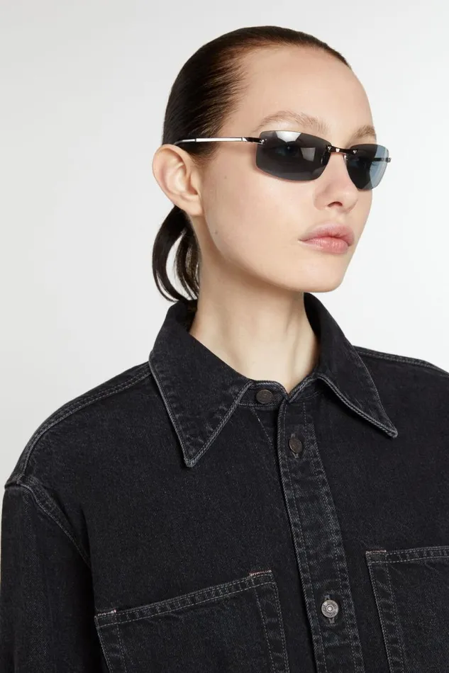 Acne Studios Tinted Sunglasses Black Men Eyewear Acne Studios Tinted Sunglasses Black Men Eyewear