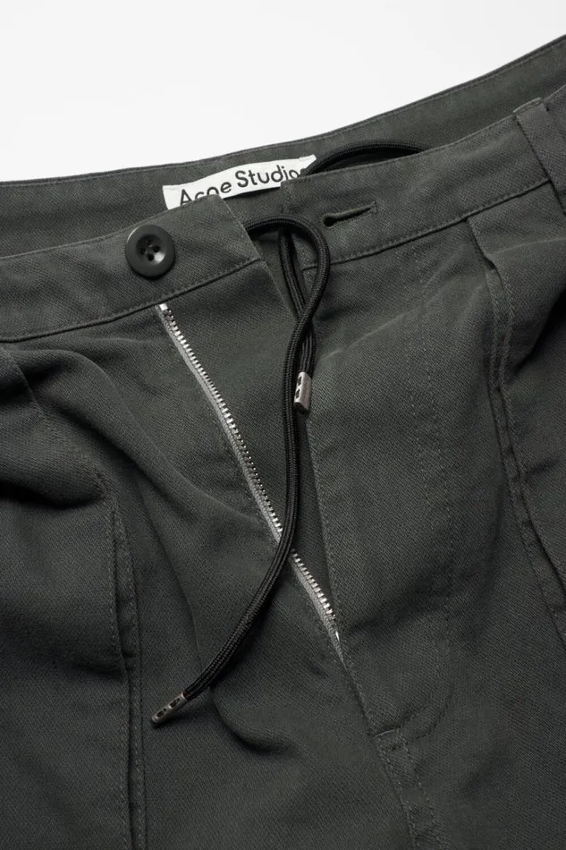 Acne Studios Twill Trousers Dark Grey Men Trousers Acne Studios Twill Trousers Dark Grey Men Trousers
