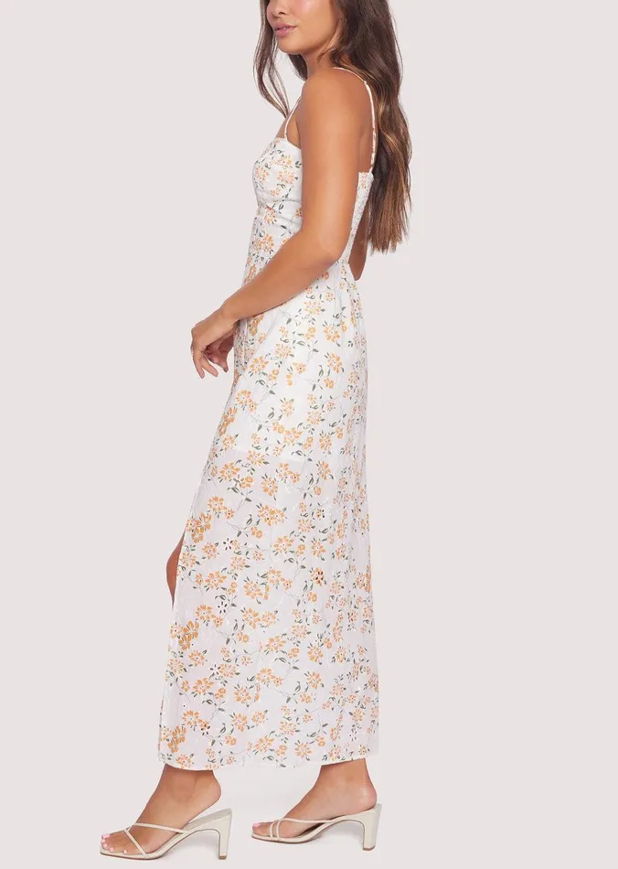 Acropolis Hills Maxi Dress Whiteorangefloral Women Lost Wander Dresses