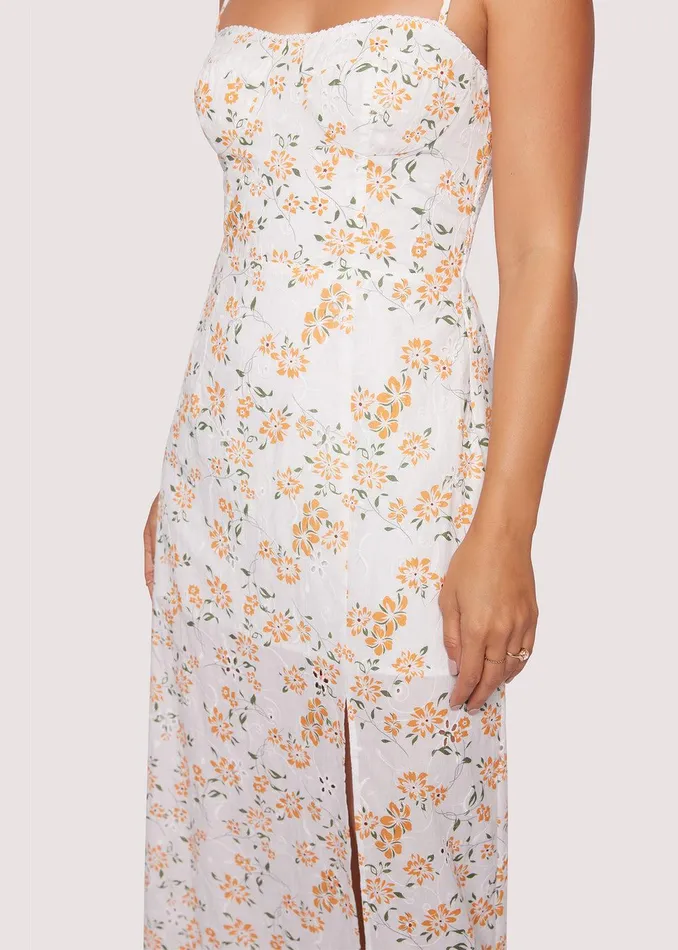 Acropolis Hills Maxi Dress Whiteorangefloral Women Lost Wander Dresses