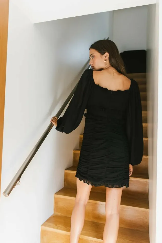 Adia Mini Dress In Black 8211 FINAL SALE Black Women Bohme Dresses