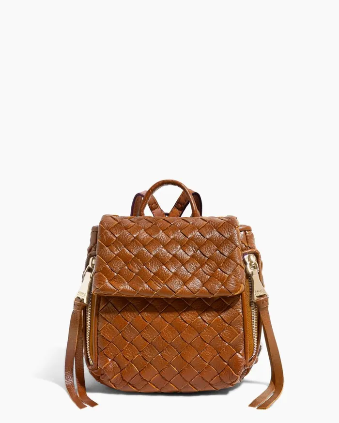 Aimee Kestenberg Backpacks Women Bali Mini Backpack Cinnamon Woven