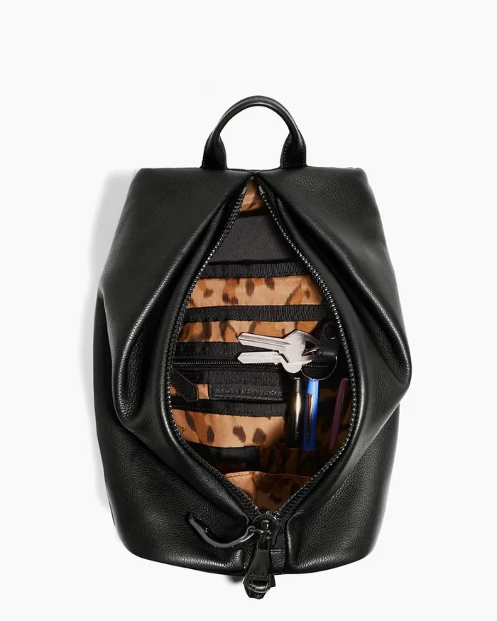 Aimee Kestenberg Backpacks Women Tamitha Backpack Black With Shiny Black Hardware