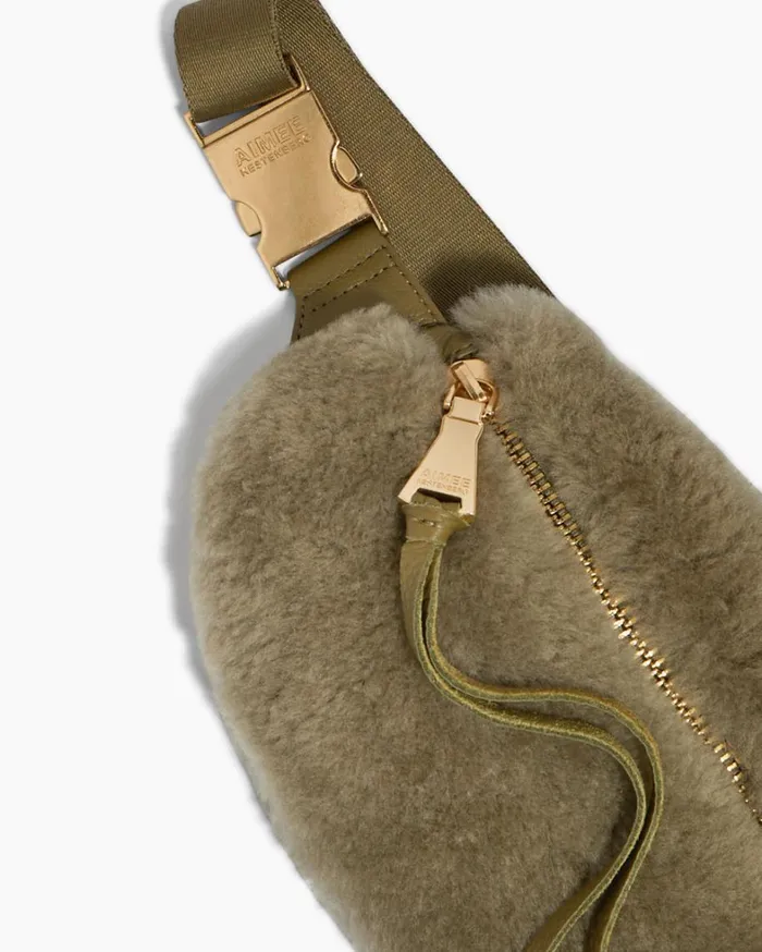 Aimee Kestenberg Bum Bags and Belt Bags Women Milan Bum Bag Kelp Shearling