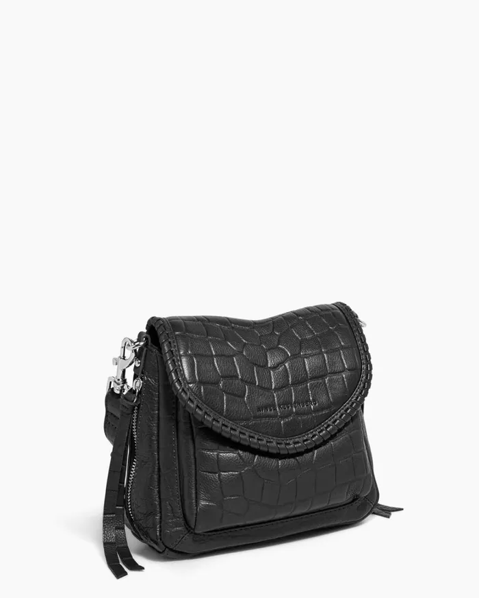 Aimee Kestenberg Crossbody Bags Women All For Love Mini Crossbody Black Croco