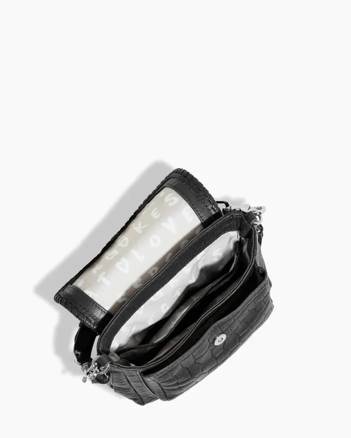 Aimee Kestenberg Crossbody Bags Women All For Love Mini Crossbody Black Croco