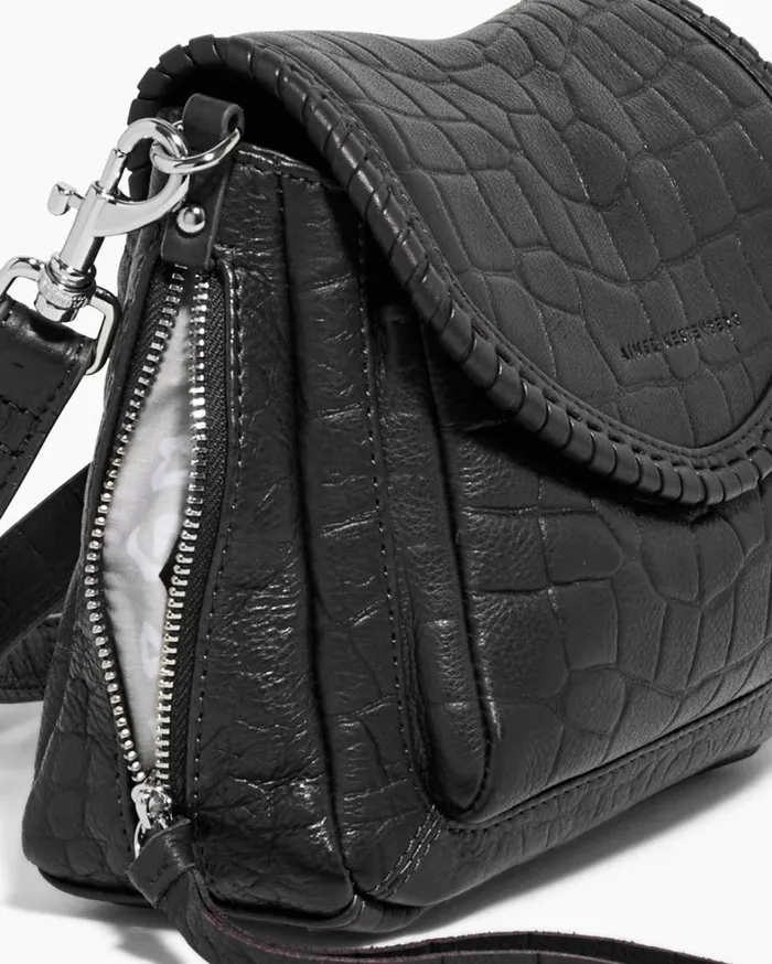 Aimee Kestenberg Crossbody Bags Women All For Love Mini Crossbody Black Croco