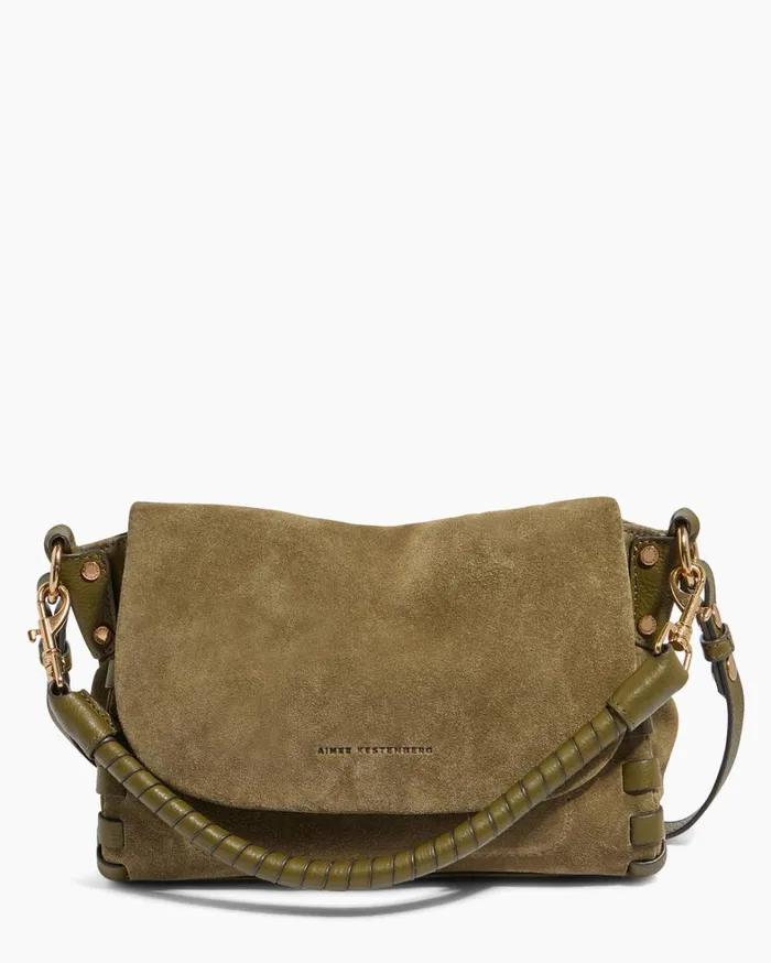 Aimee Kestenberg Crossbody Bags Women Zen Convertible Crossbody Kelp Suede