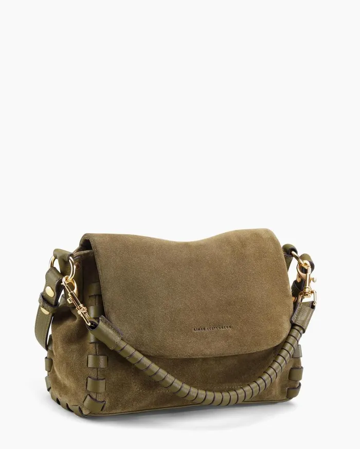 Aimee Kestenberg Crossbody Bags Women Zen Convertible Crossbody Kelp Suede